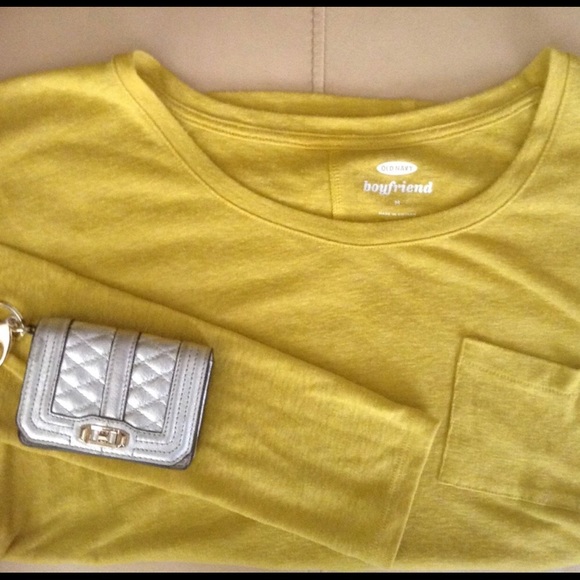 Old Navy Tops - 3/$18 🐾 Old Navy Mustard Boyfriend Shirt~B24